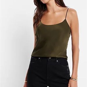 Express Satin Scoop Neck Downtown Cami, S, NWOT
